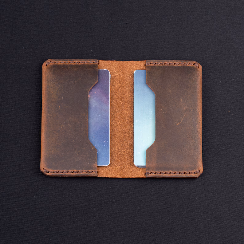 Genuine Leather Bifold Card Holder